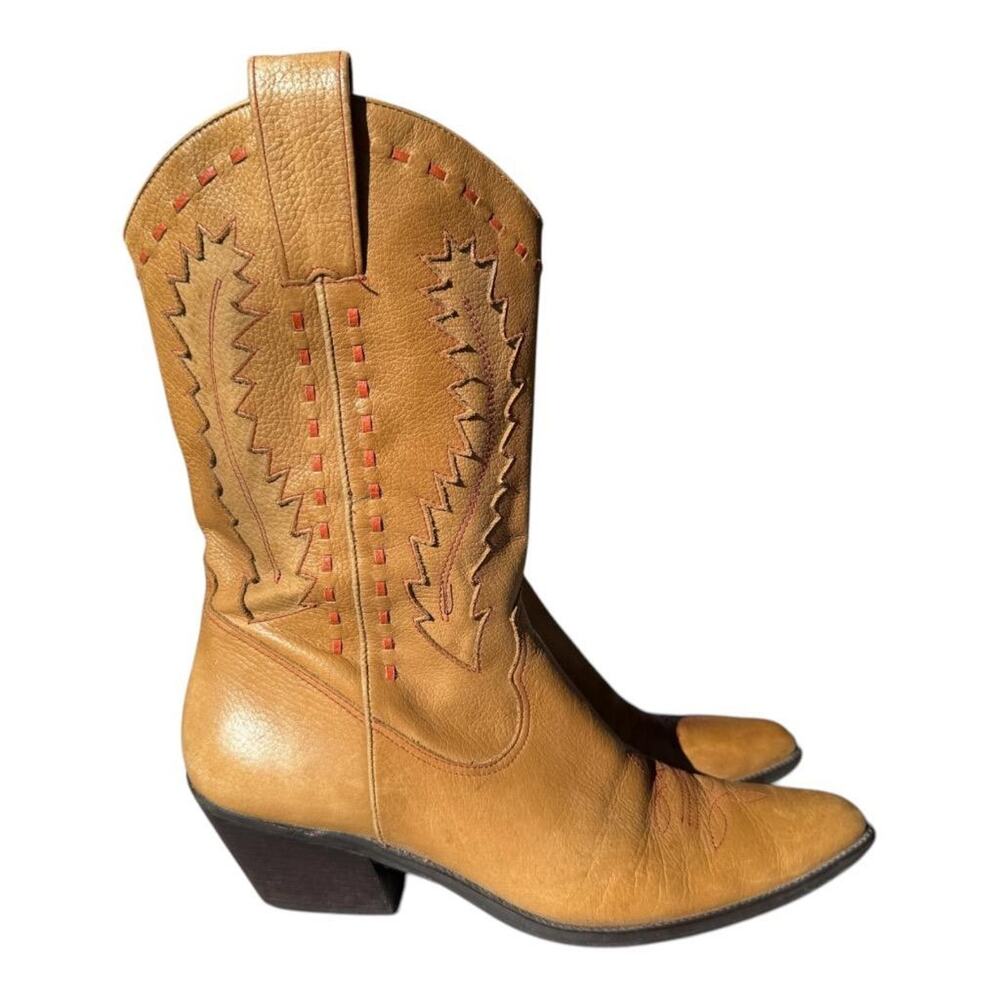 Gianni Bini Montana Inlay Western Cowboy Boot Women size 10